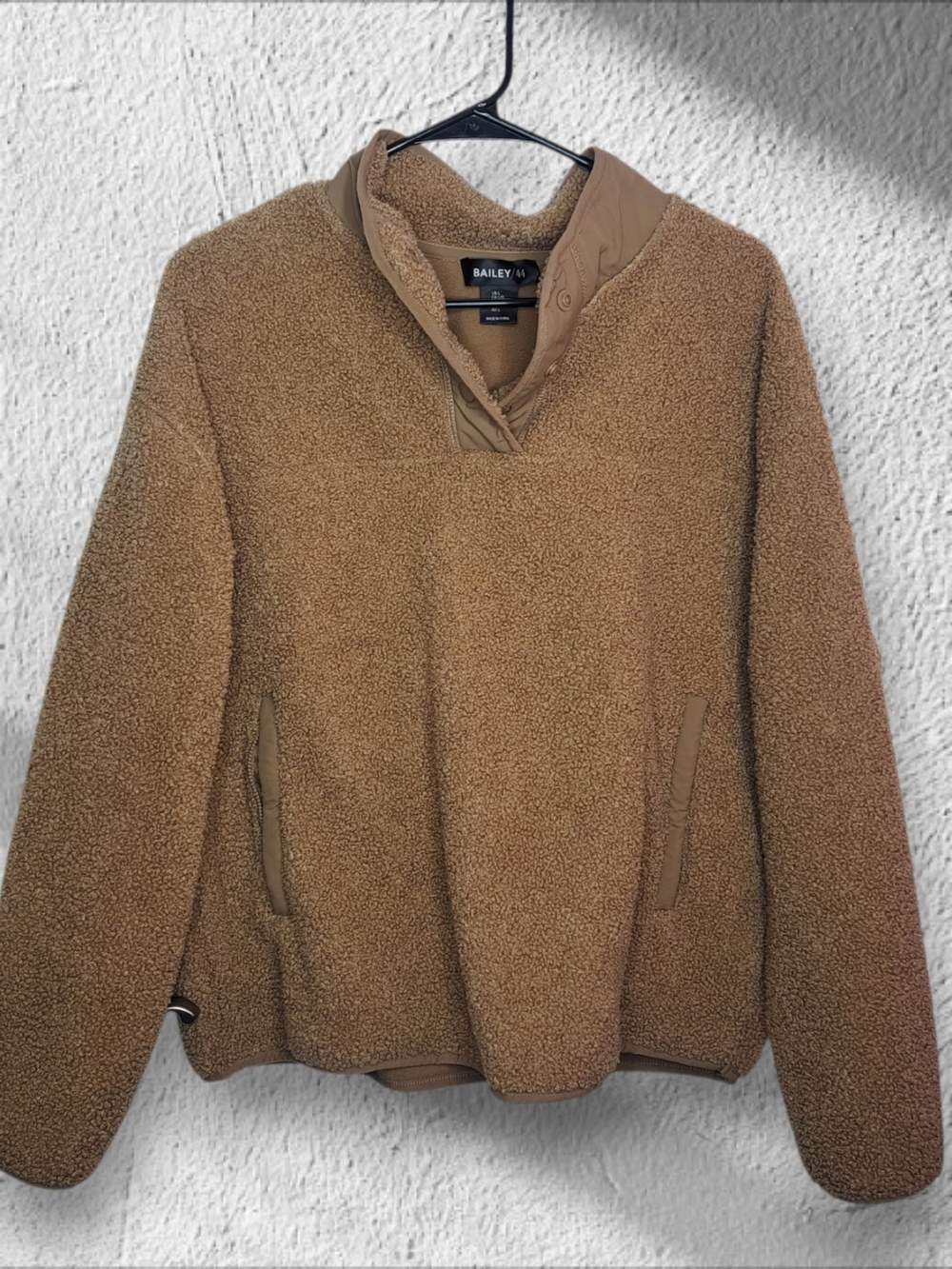 Bailey 44 Women's Camel Sherpa T Snap Pullover Size Large